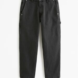 Abercrombie & Fitch Men's Black Straight Carpenter Jeans
